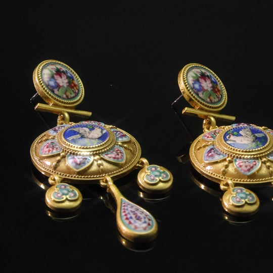 Colorful Timeless Flower Earrings