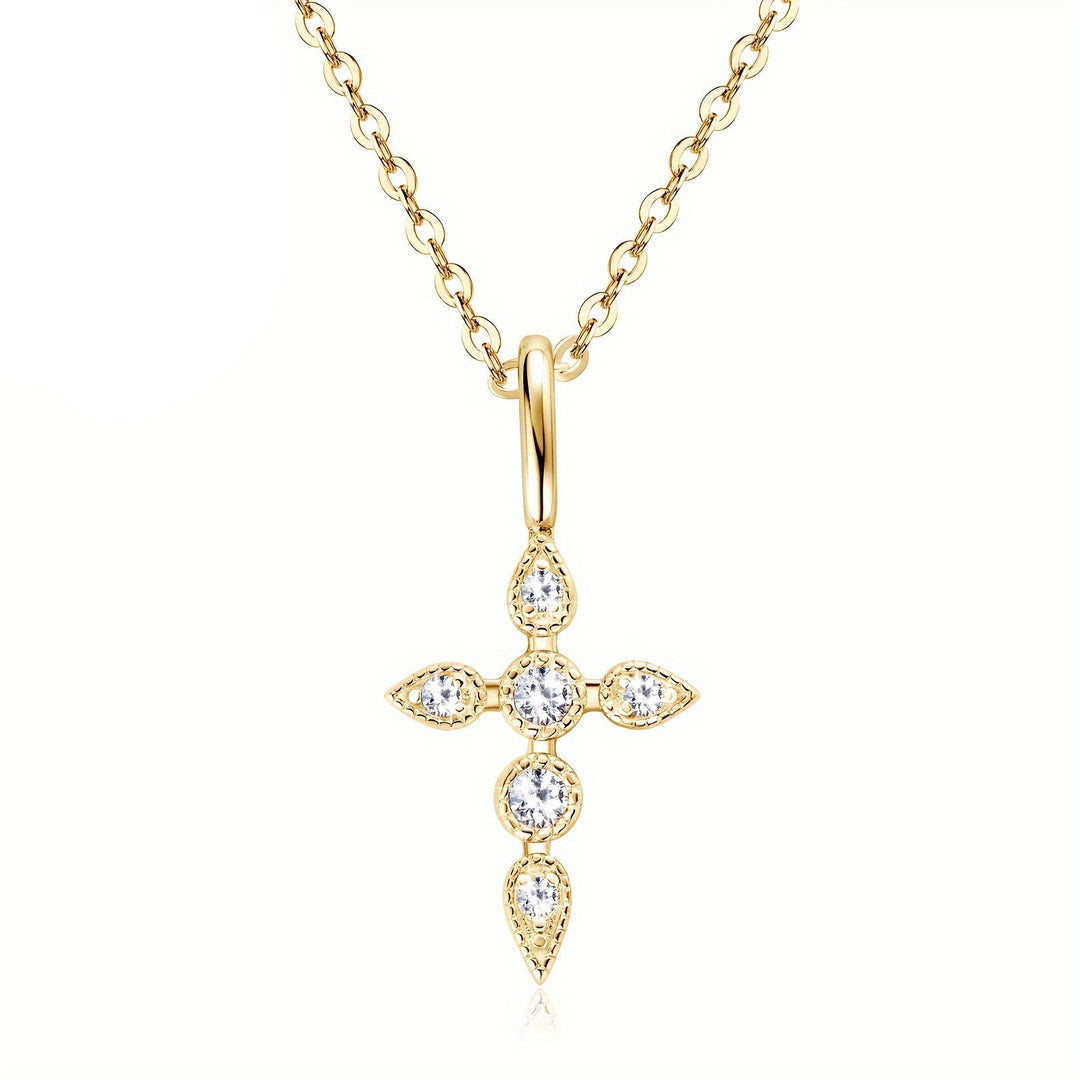 Elegant Cross Pendant Necklace