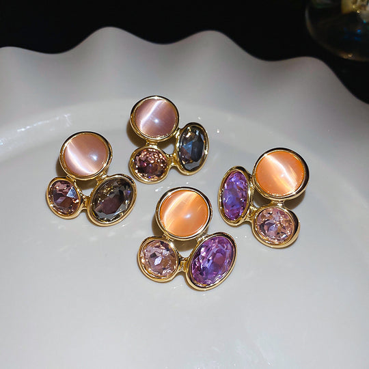 Stylish Oval Hollow Earrings