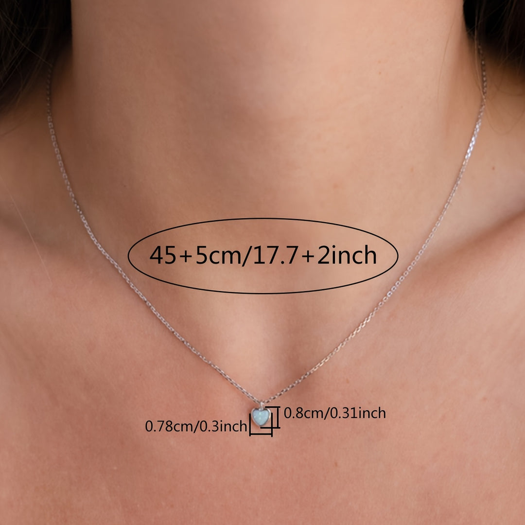 Simple Heart-Shaped Pendant Necklace