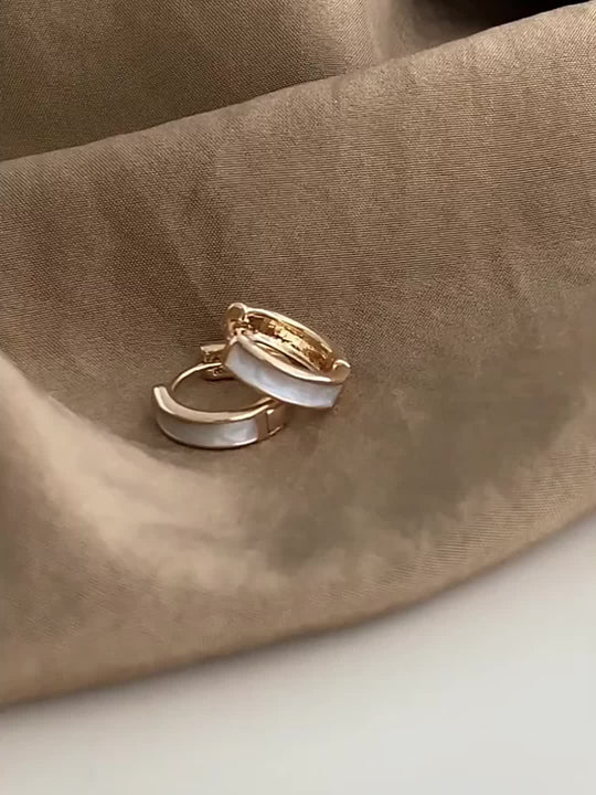 Elegant Minimalist Copper Hoop Earrings