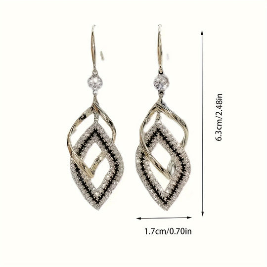Stylish Double Layer Drop Earrings