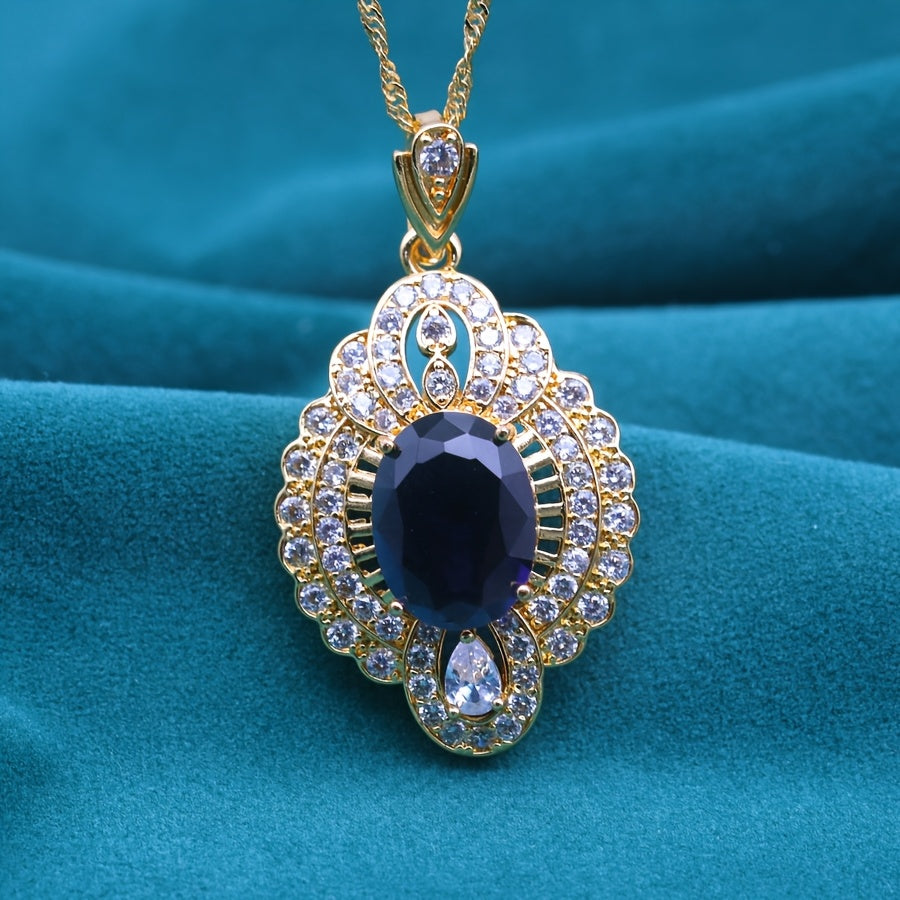 Elegant Golden Plated Copper Pendant
