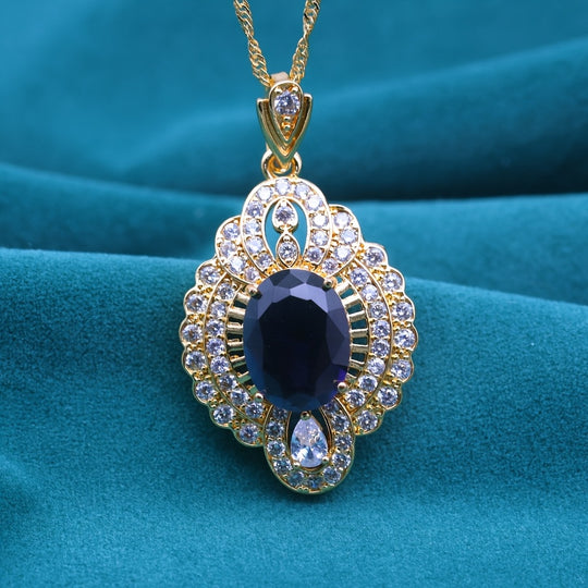 Elegant Golden Plated Copper Pendant
