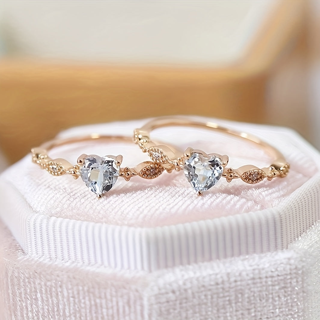 Elegant Trendy Heart-Shaped Ring