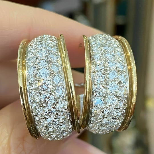 Elegant Geometric Square Hoop Earrings