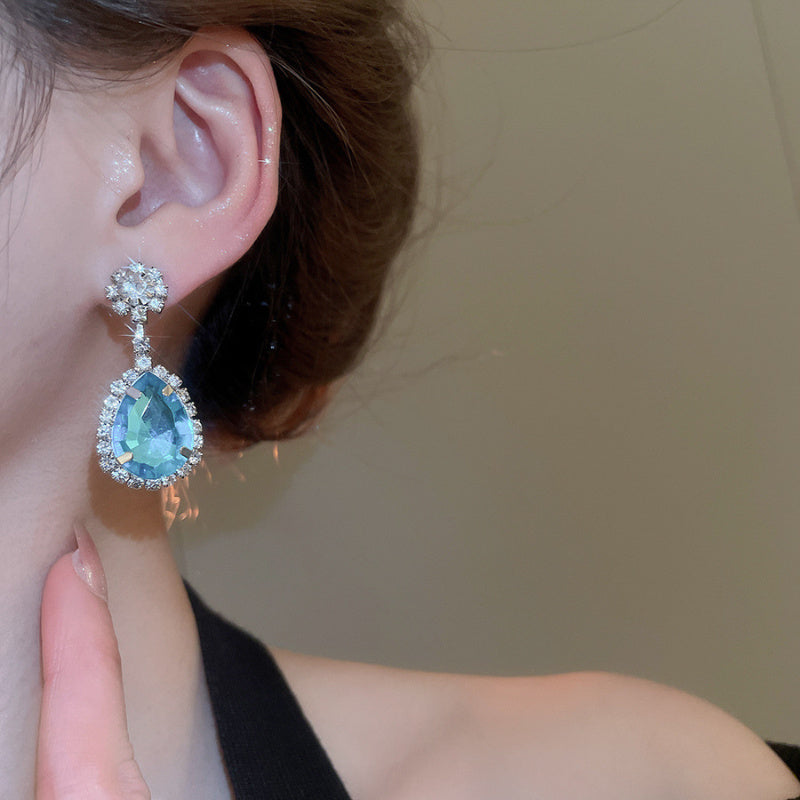 Classic Rhinestone Teardrop Earrings