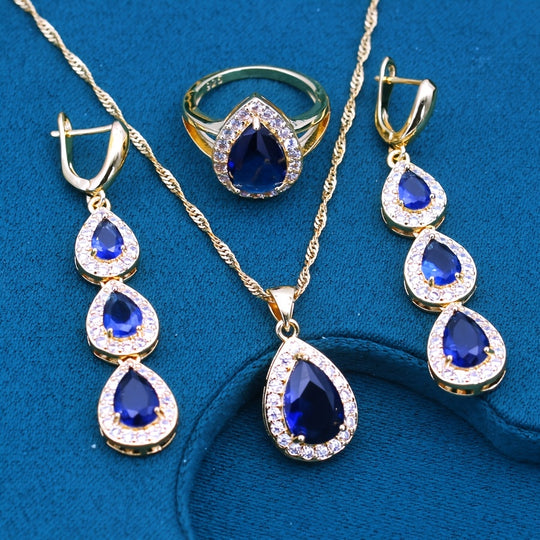 Elegant Water Drop Style Jewelry Set