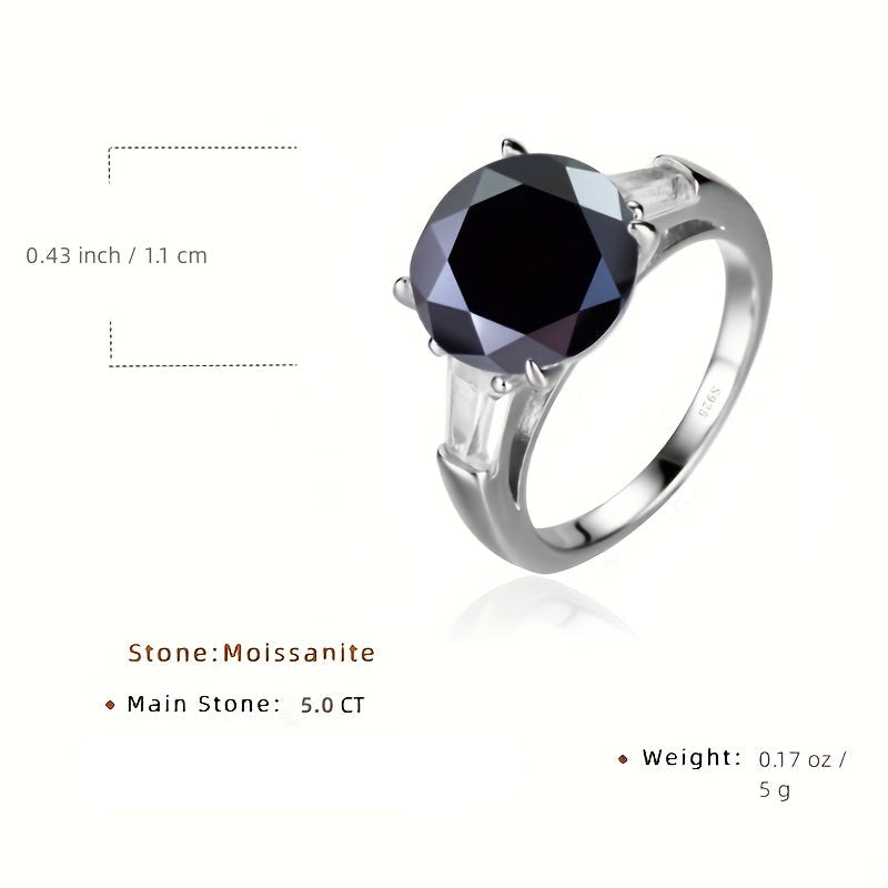 Multi-Color Moissanite Ring