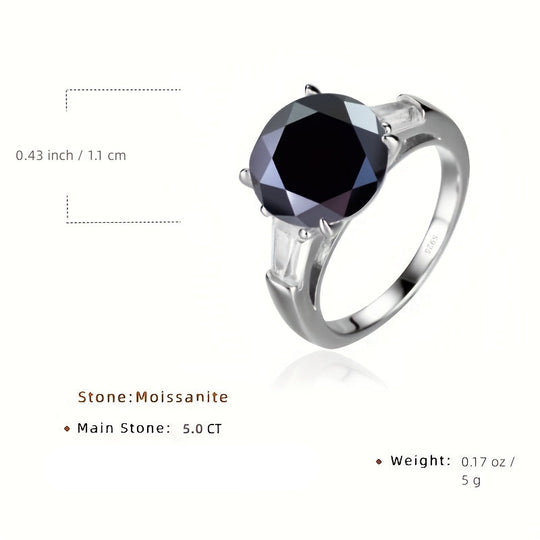 Multi-Color Moissanite Ring