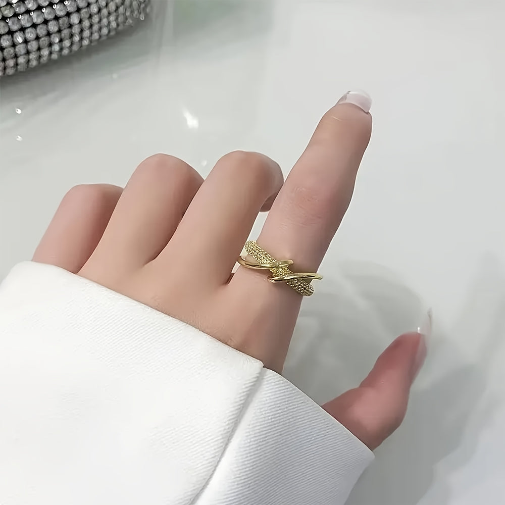 Adjustable Cubic Zirconia Cuff Ring