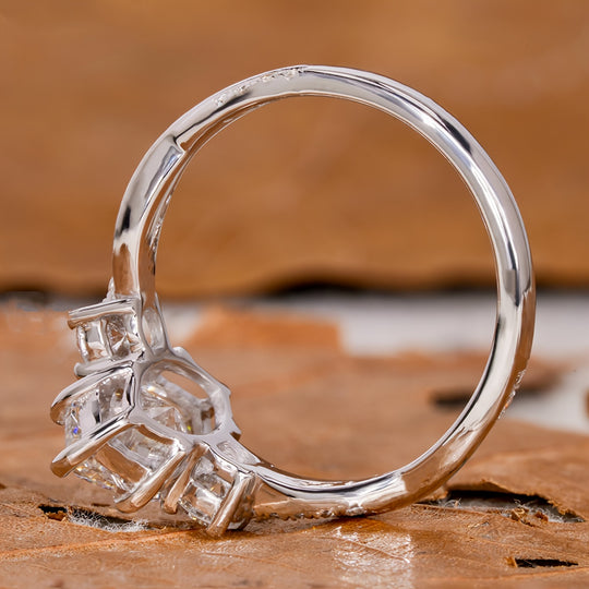 Elegant Marquise Cut Cubic Zirconia Ring
