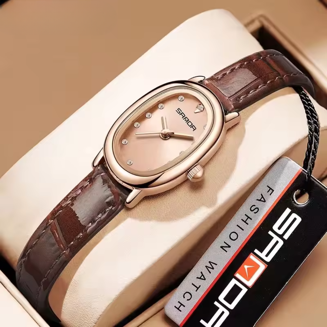 Elegant Classic Oval Quartz Watch