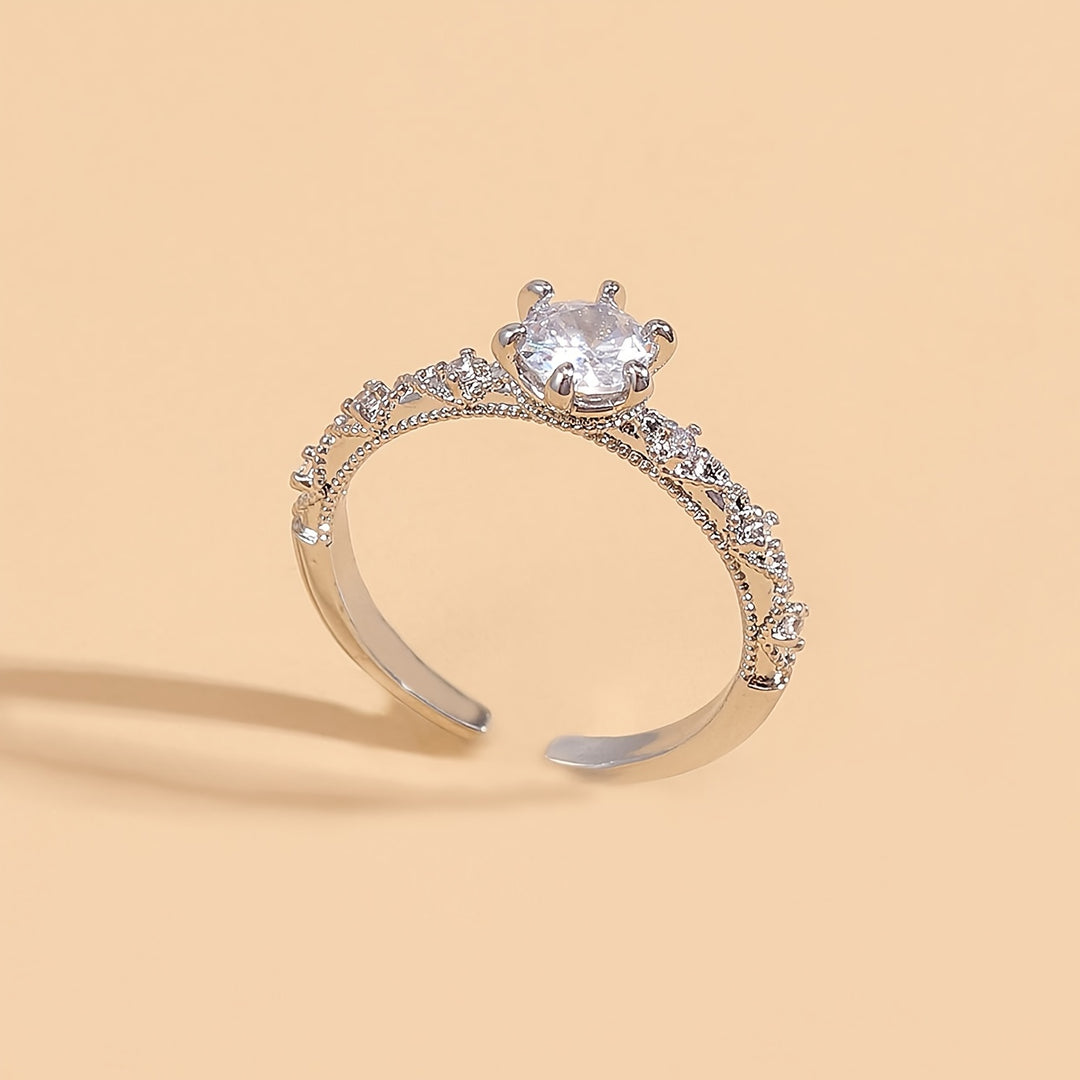 Elegant Timeless Synthetic Zirconia  Earrings