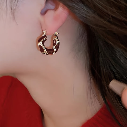 Elegant Style Hoop Earrings