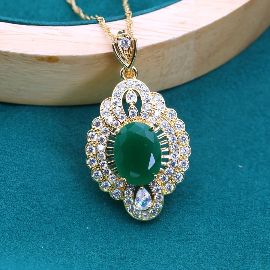 Timeless Zirconia Pendant Necklace