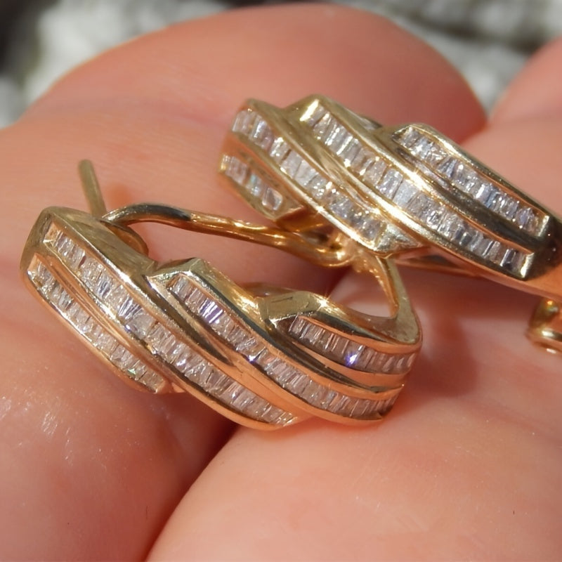 Stylish Sexy Cubic Zirconia Hoop Earrings