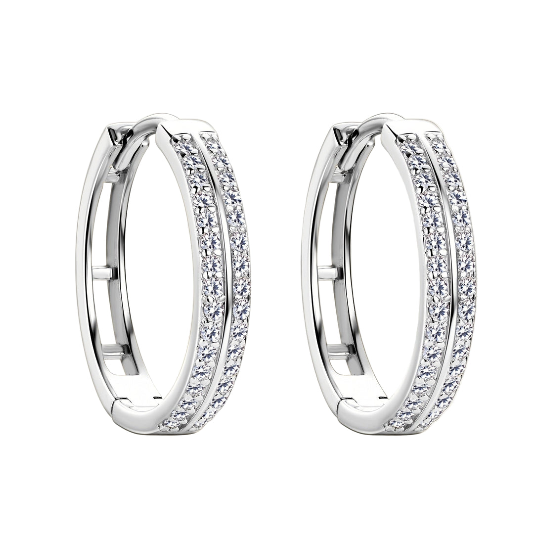 Elegant Silver Hoop Earrings