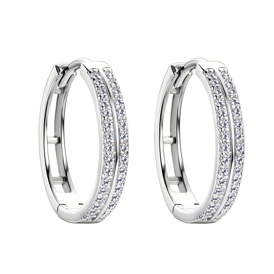 Elegant Silver Hoop Earrings