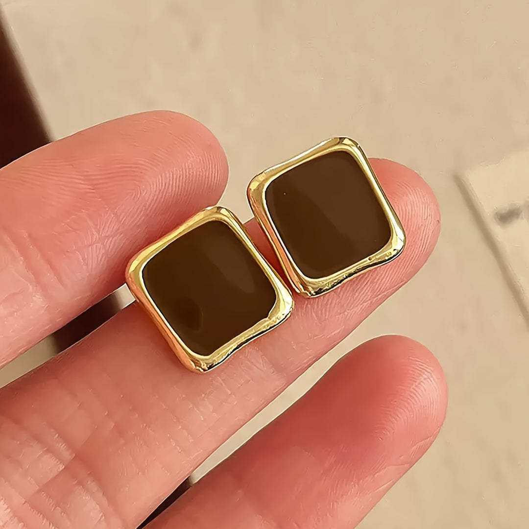 Elegant Small Square Earrings