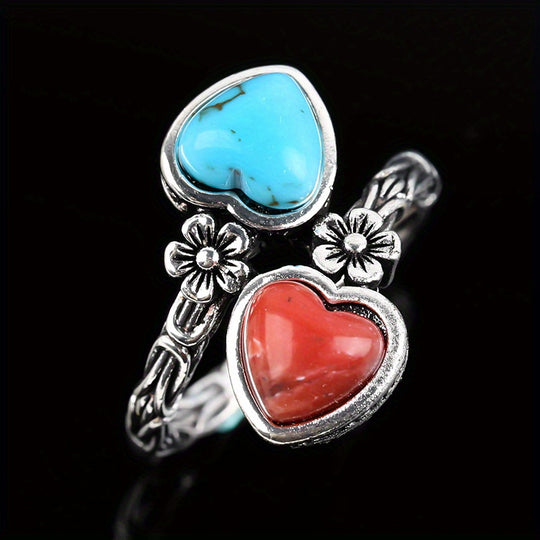 Minimalist Bohemian Turquoise Ring