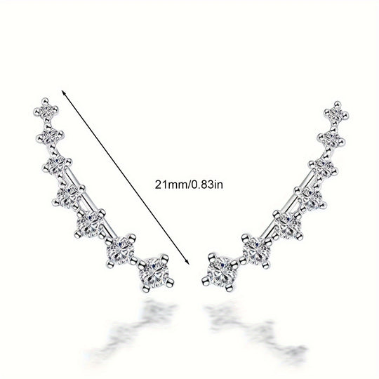 Stylish Seven Stone Design Earrings