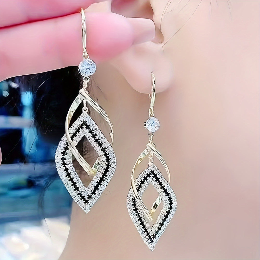 Stylish Double Layer Drop Earrings