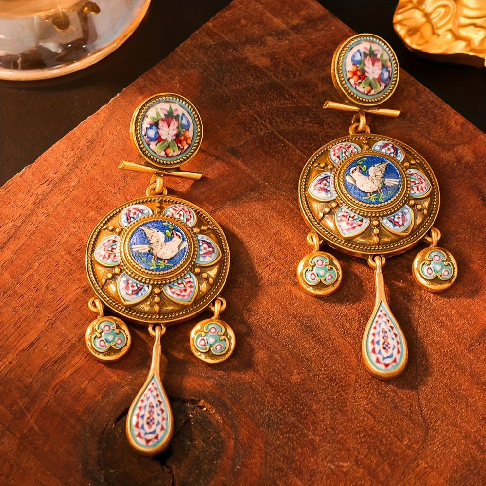 Colorful Timeless Flower Earrings