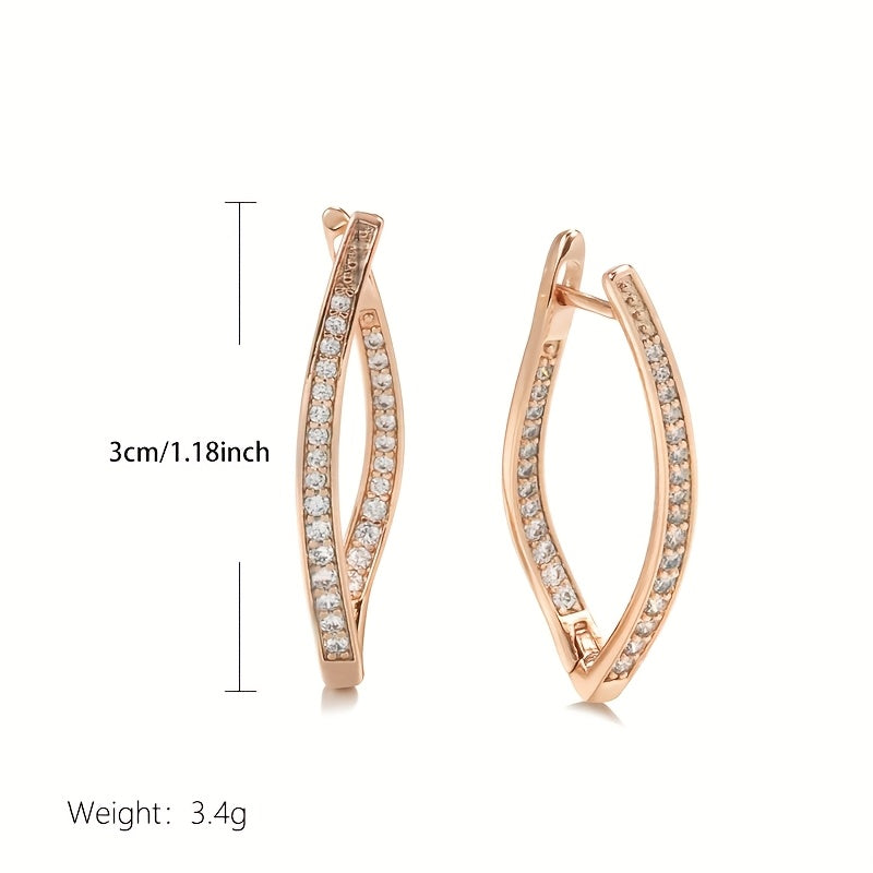 Elegant V-Shape Hoop Earrings