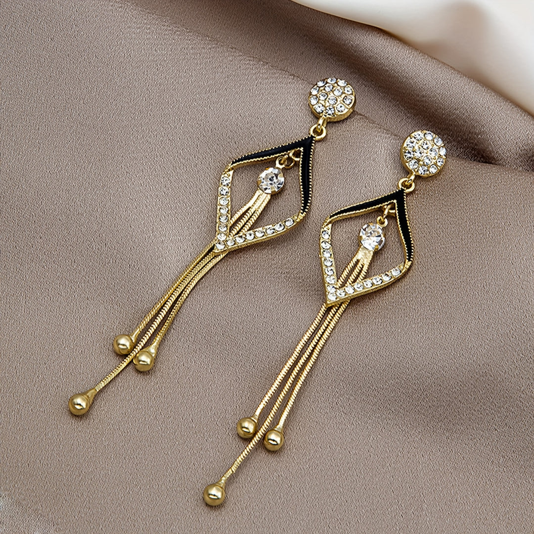 Stylish Double Layer Drop Earrings