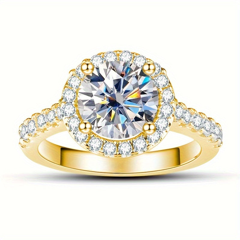 Minimalist Moissanite Engagement Ring
