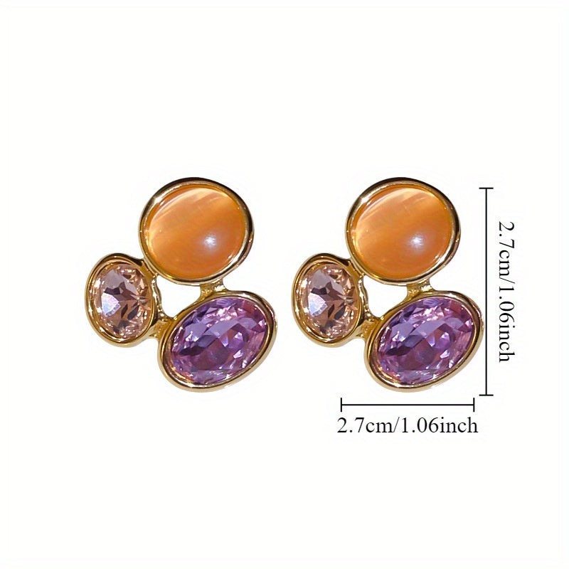 Stylish Oval Hollow Earrings