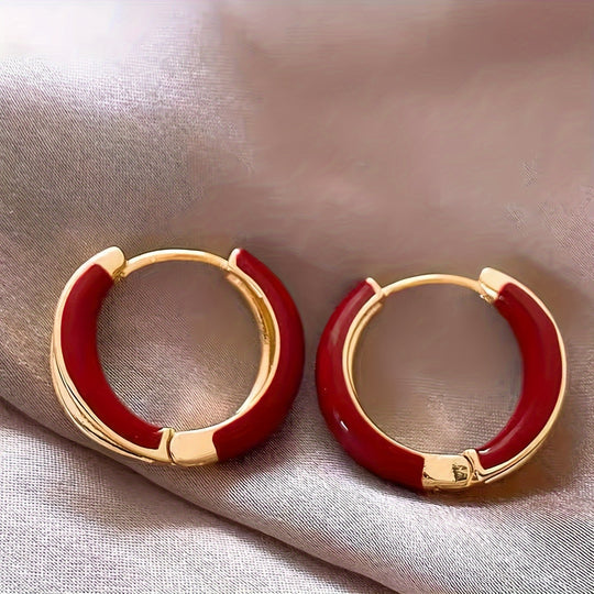 Elegant Circle Hoop Earrings