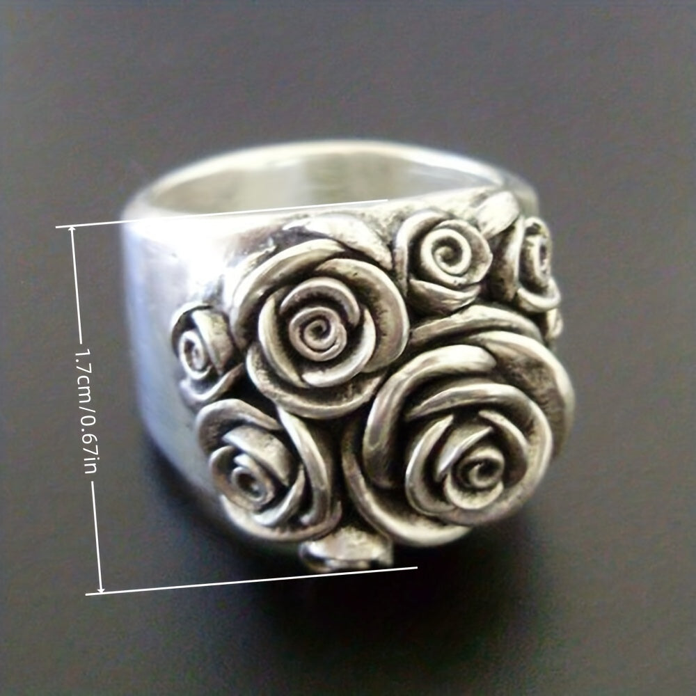 Retro Classic Rose Flower Ring
