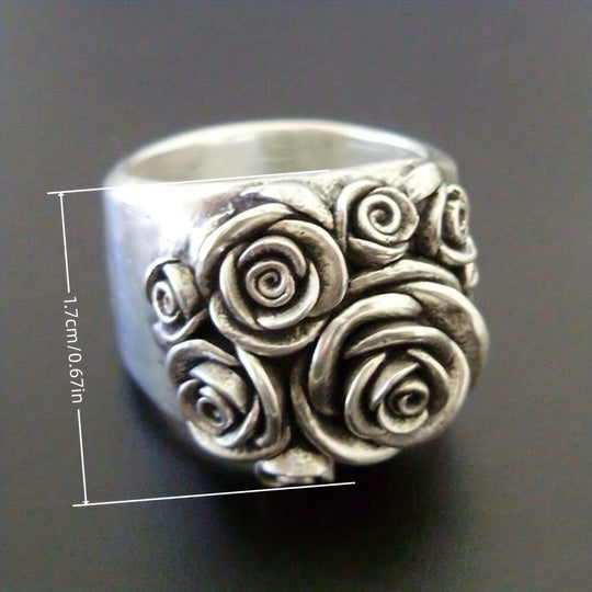 Retro Classic Rose Flower Ring