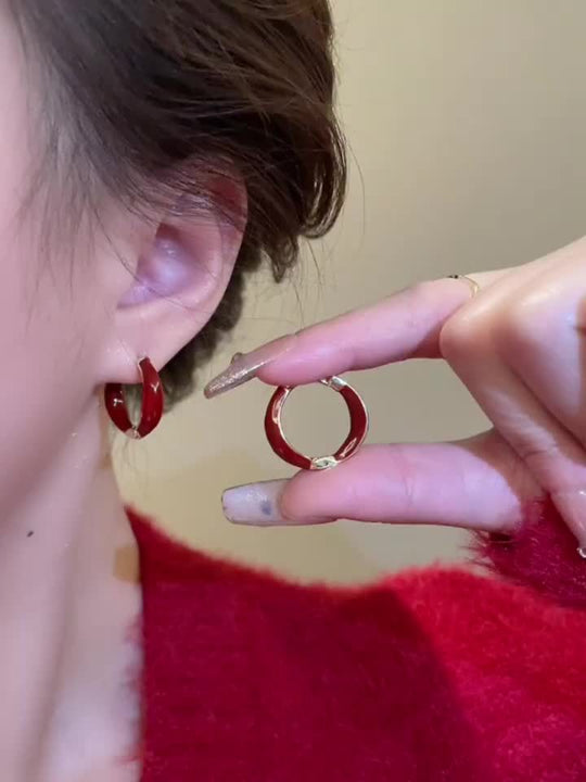 Elegant Circle Hoop Earrings