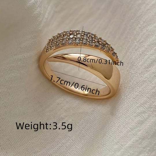Fashionable Bohemian Zirconia Open Ring