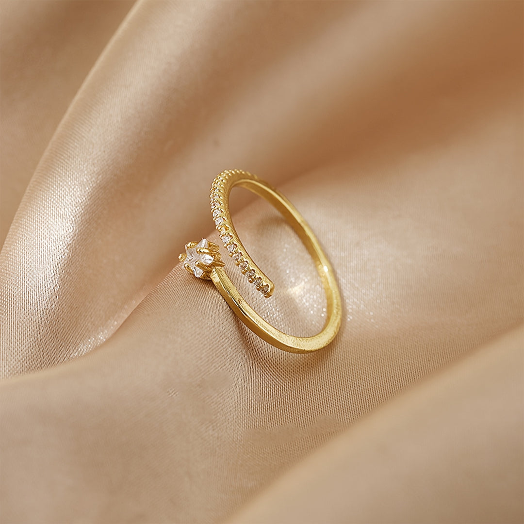 Adjustable Open Star Ring