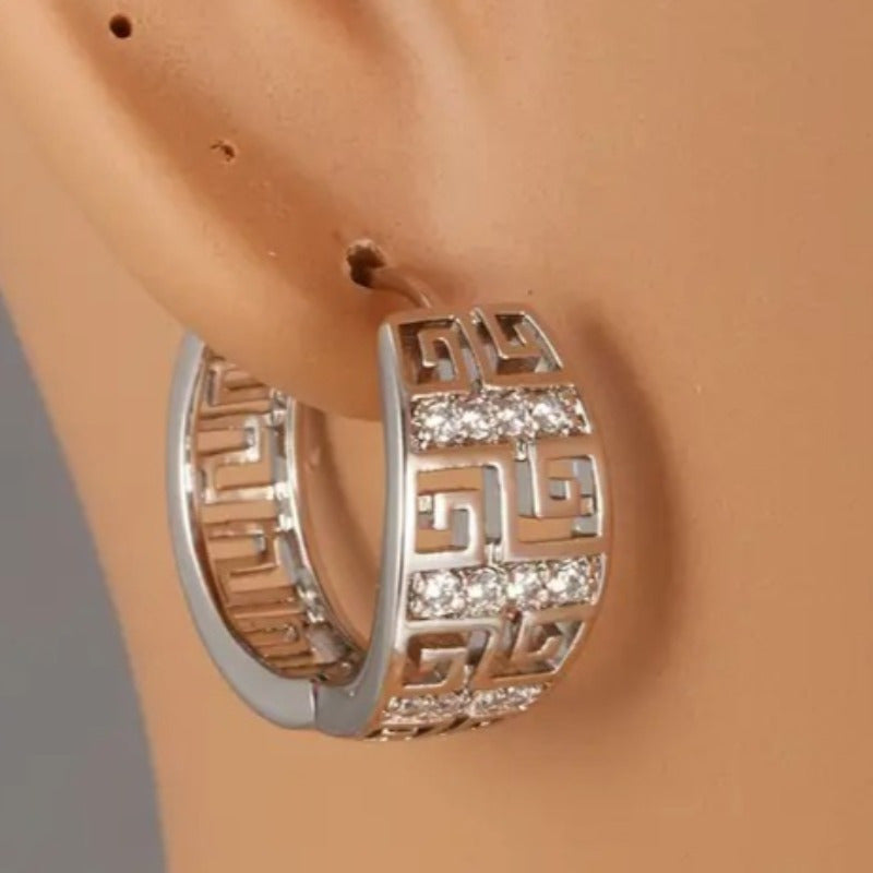 Elegant Retro Hoop Earrings