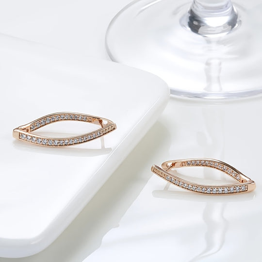 Elegant V-Shape Hoop Earrings