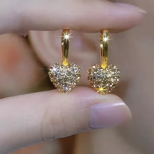 Classic Heart Drop Earrings