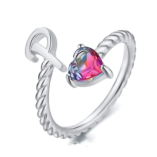 Adjustable Initial Letter Ring