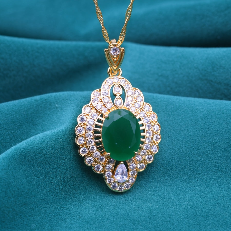 Elegant Golden Plated Copper Pendant