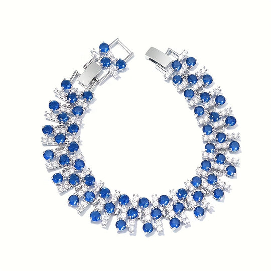 Sleek Bohemian Style Tennis Bracelet