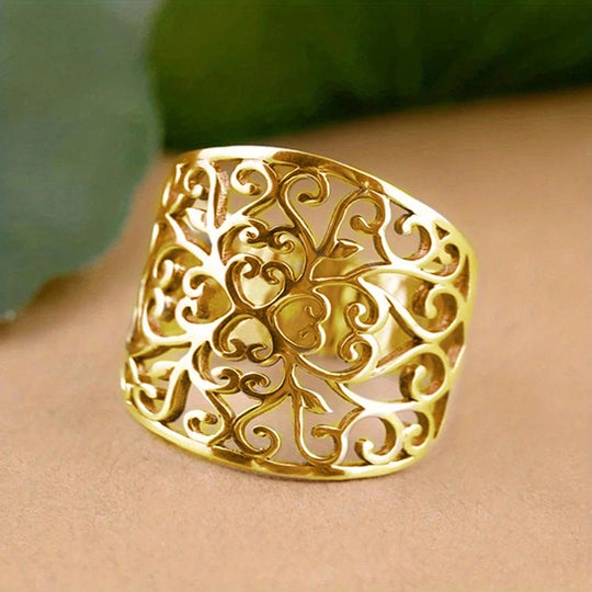 Wide Bohemian Classic Hollow Ring