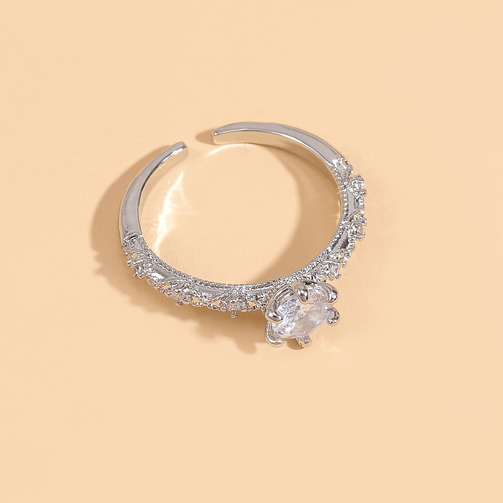 Elegant Timeless Synthetic Zirconia  Earrings