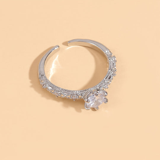 Elegant Timeless Synthetic Zirconia  Earrings