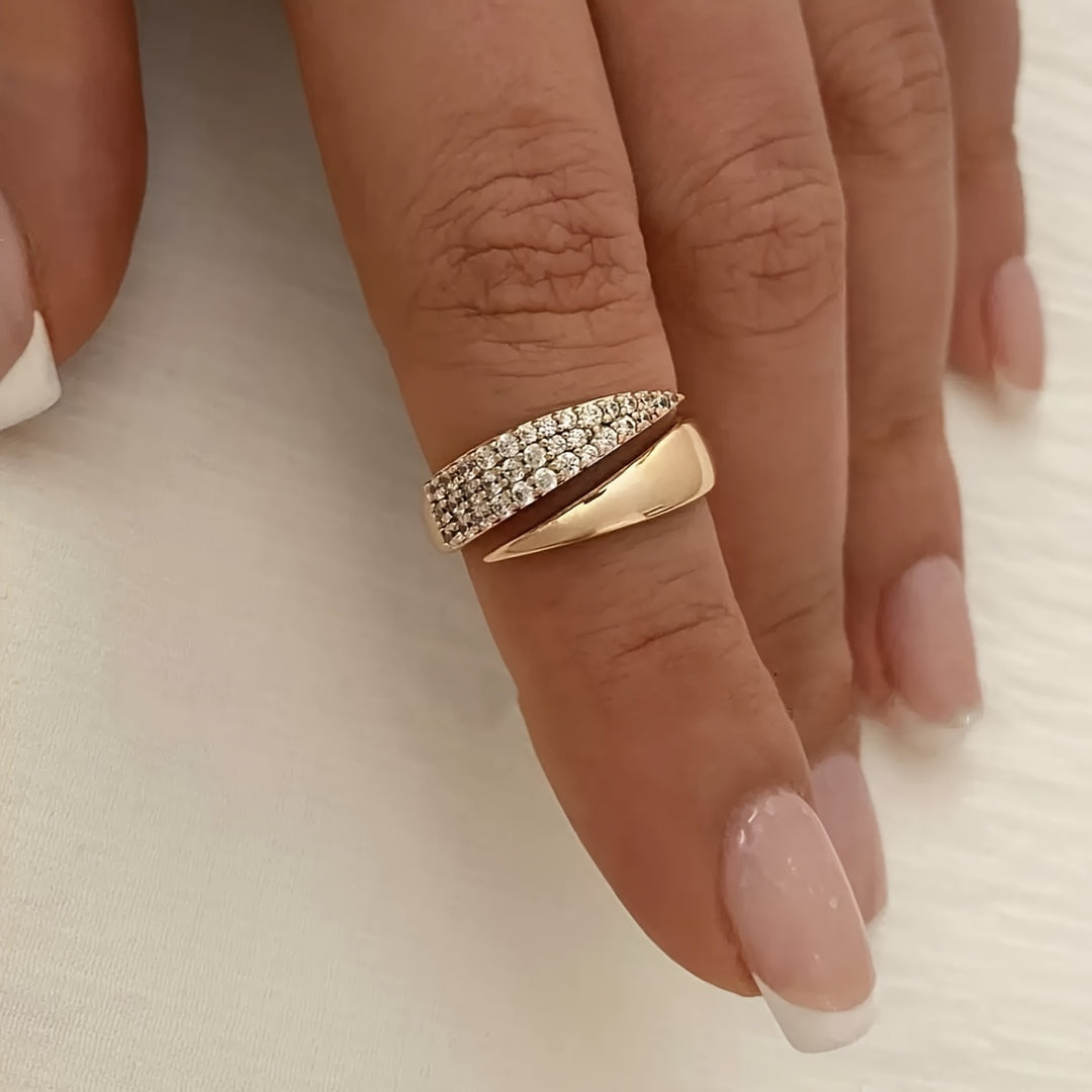 Fashionable Bohemian Zirconia Open Ring