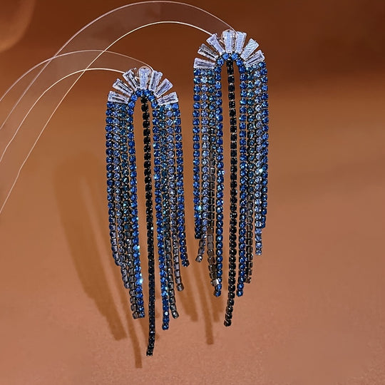 Luxurious & Elegant U-shaped Tassel Earrings