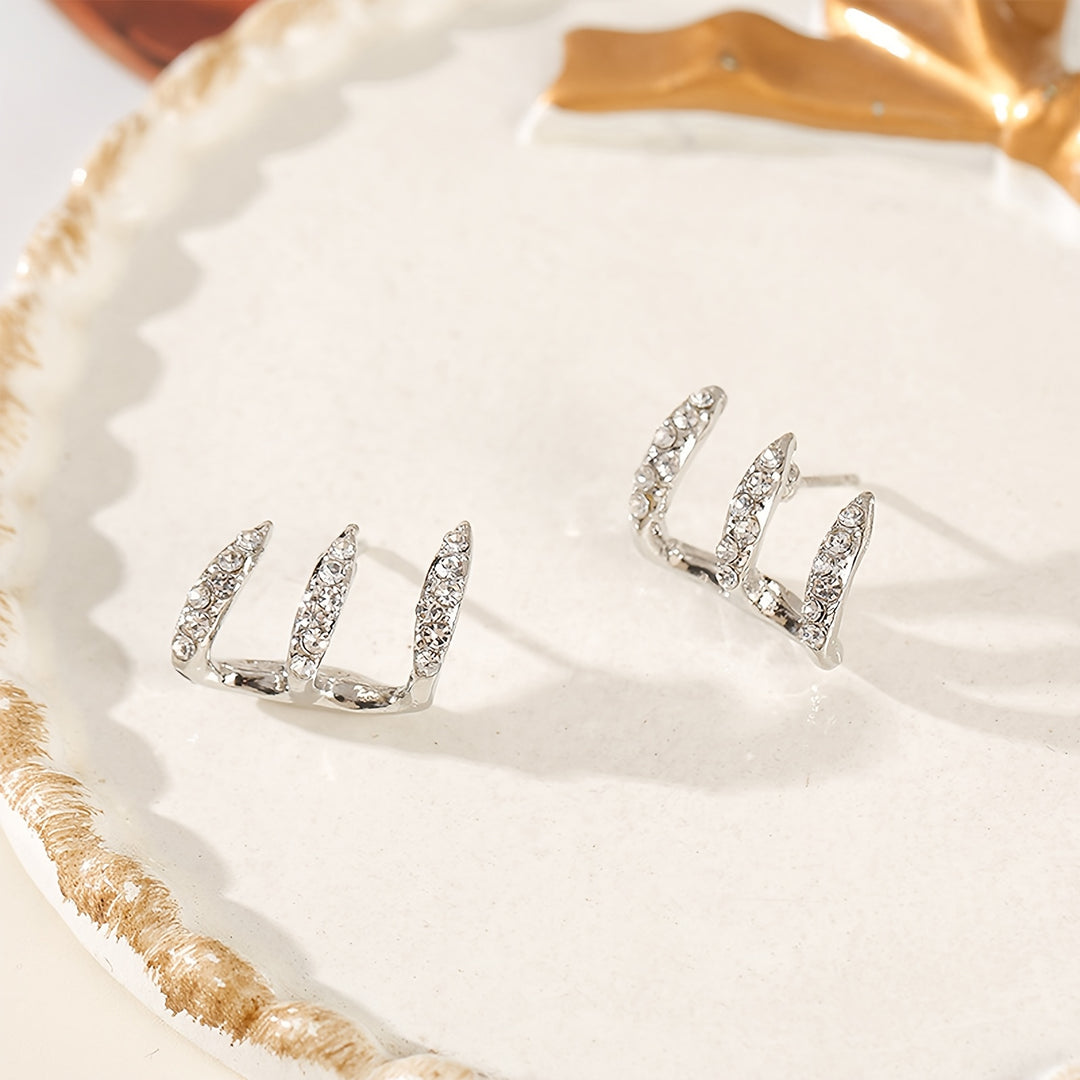 Trendy Curved Claw Earrings